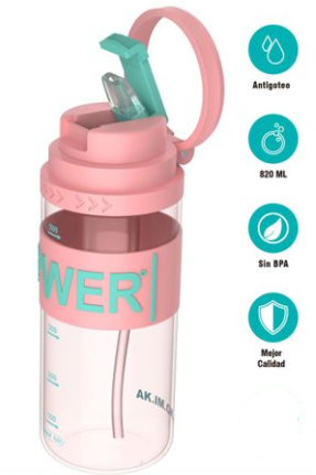 Cantimplora POWER ROSA 820ML