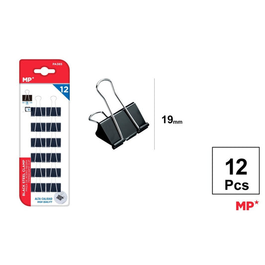 Pinza de acero negro 12u