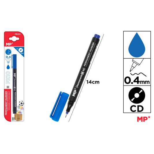 Marcador cd punta fina azul