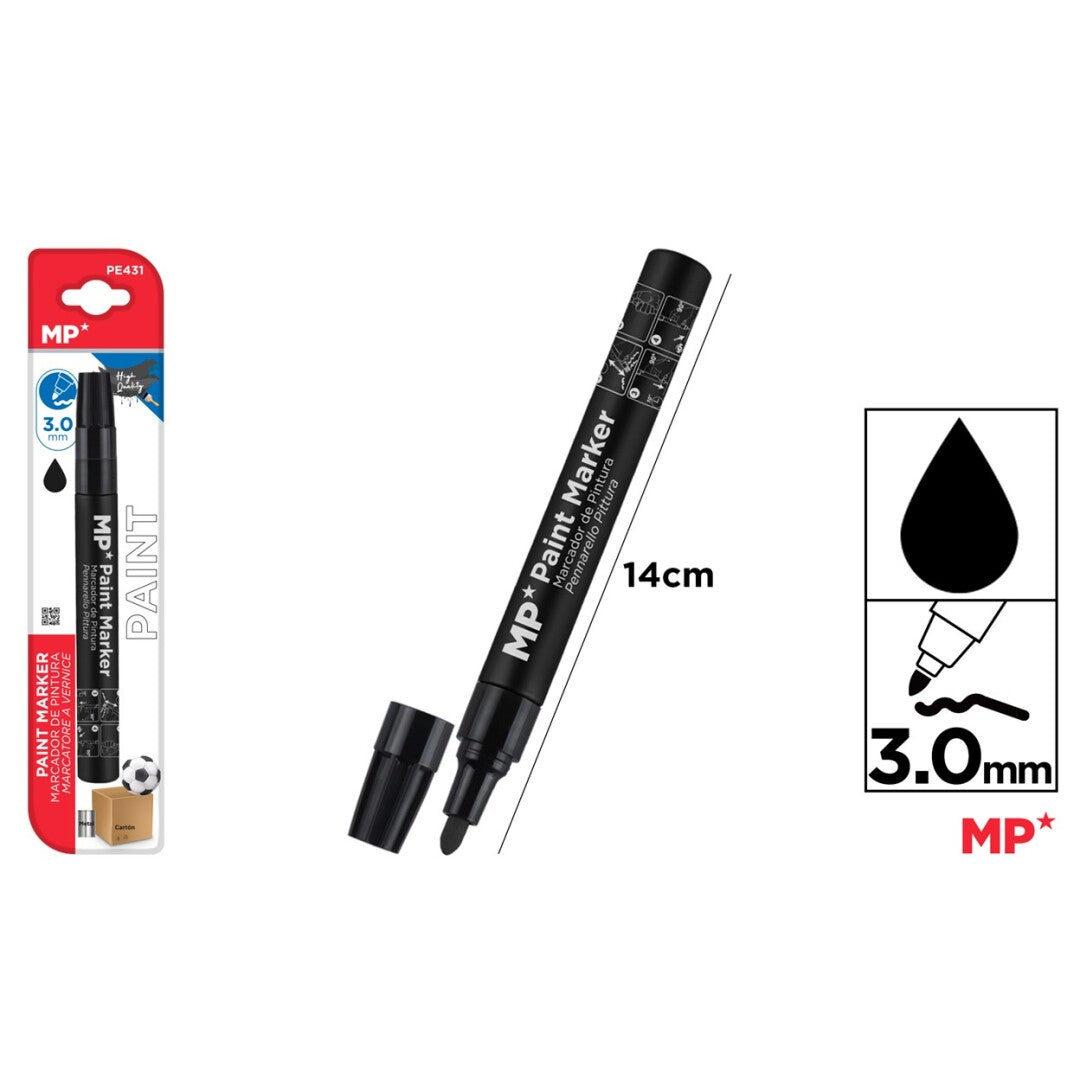 Marcador de pintura negro