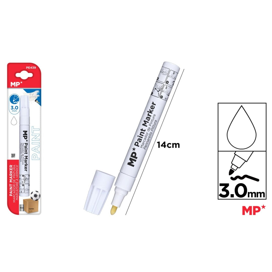 Marcador de pintura blanco