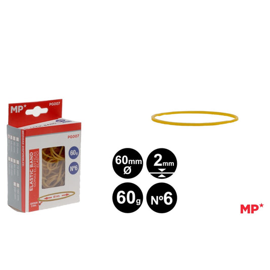 Gomas elasticas 60g 60x2mm