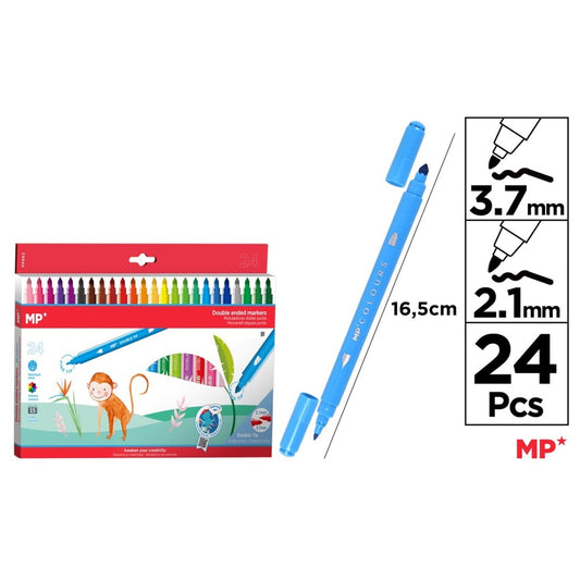 Rotuladores doble punta 24u