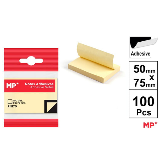 Notas adhesivas 50x75mm 100h