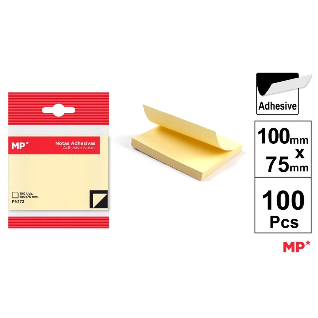 Notas adhesivas 100x75mm 100h