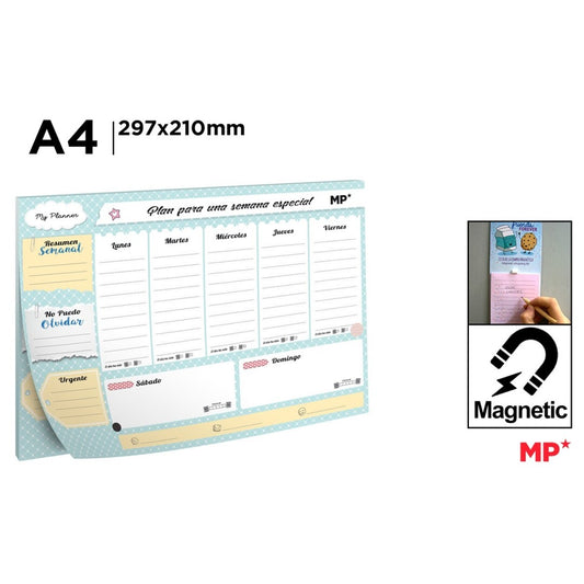 Planificador semanal planner a4