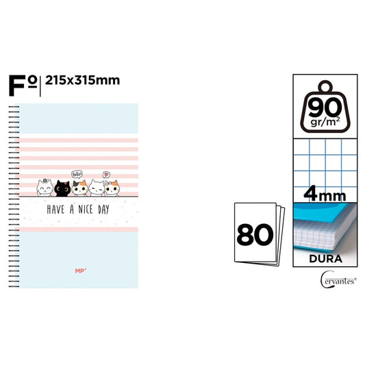 Cuaderno esp. Fo 80h 90gr