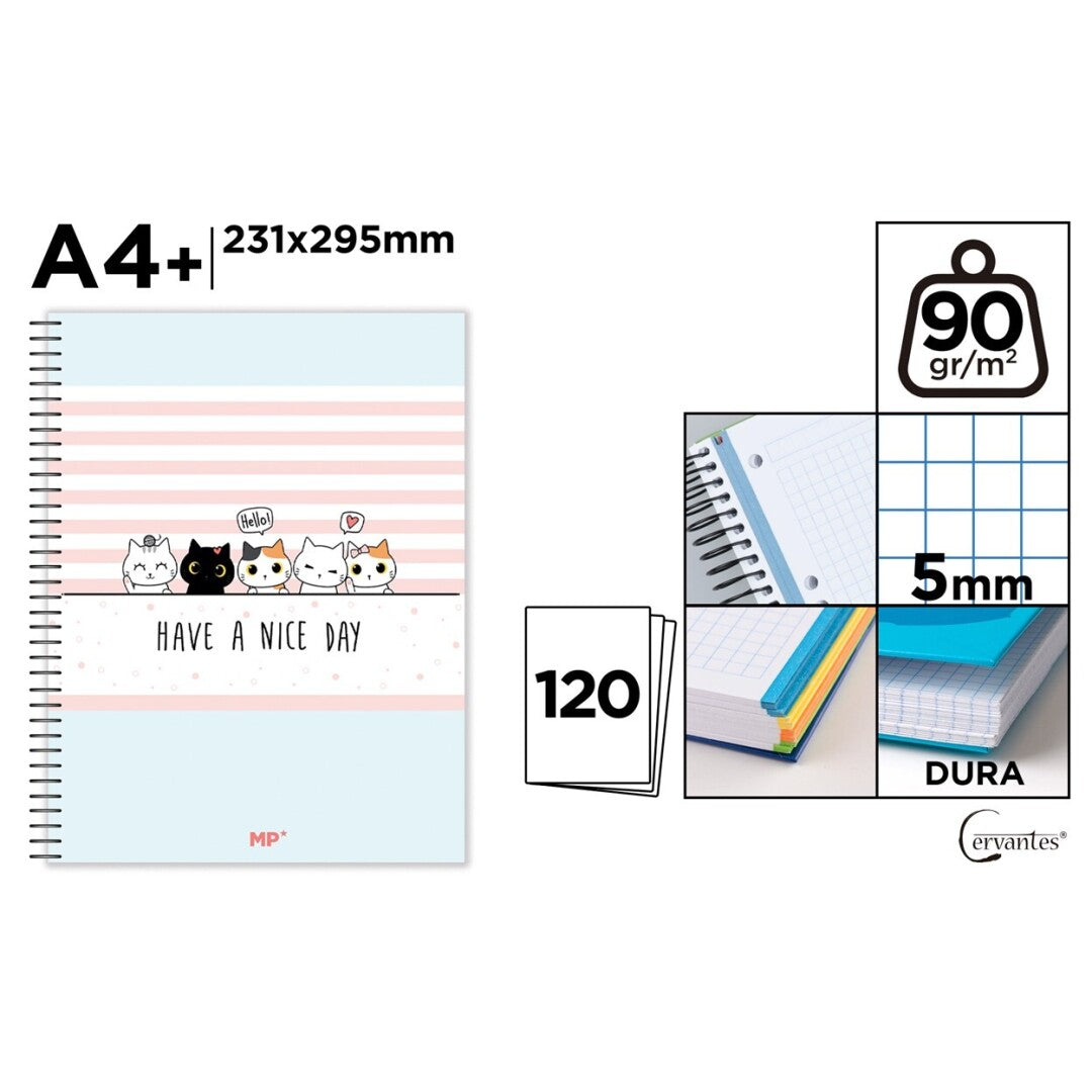Cuaderno extradura a4 120h cuadricula