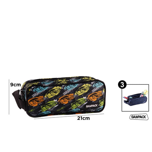 Estuche plumier triple cremallera