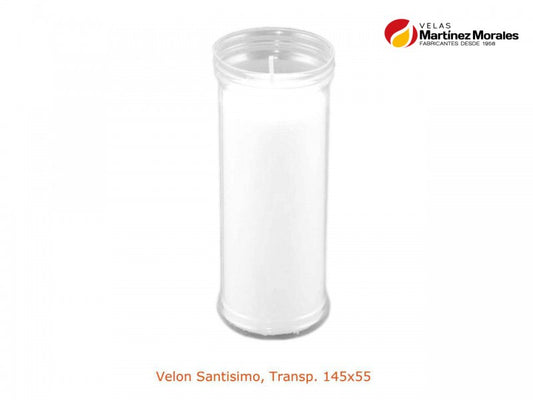 Velon santisimo, transp. 14,5x5,5 cm