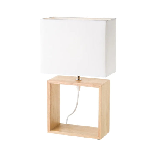 Lámpara madera natural 24 X 12 X 41 CM