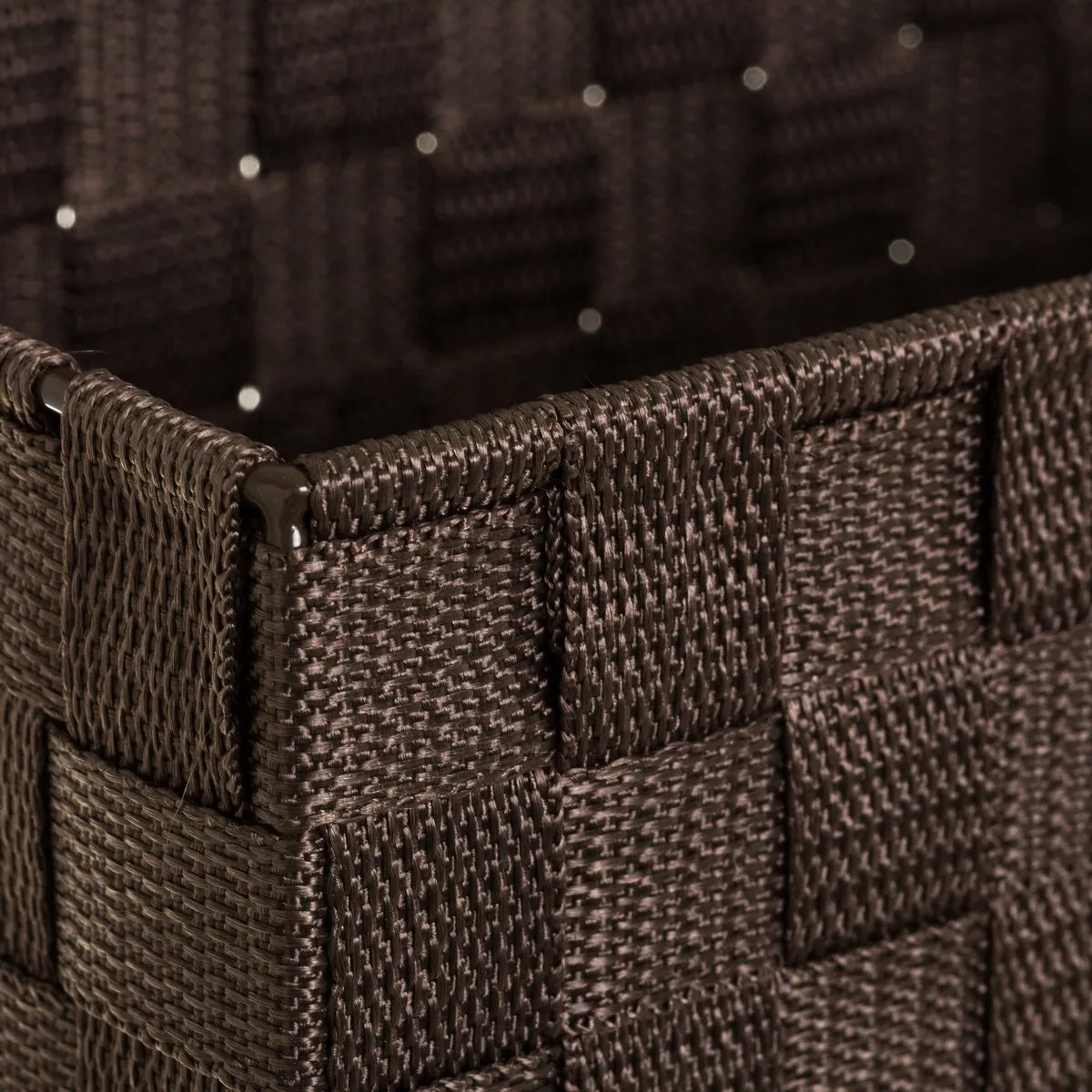 Organizador colgante 3 cestas chocolate 25 x 15 x 72 cm