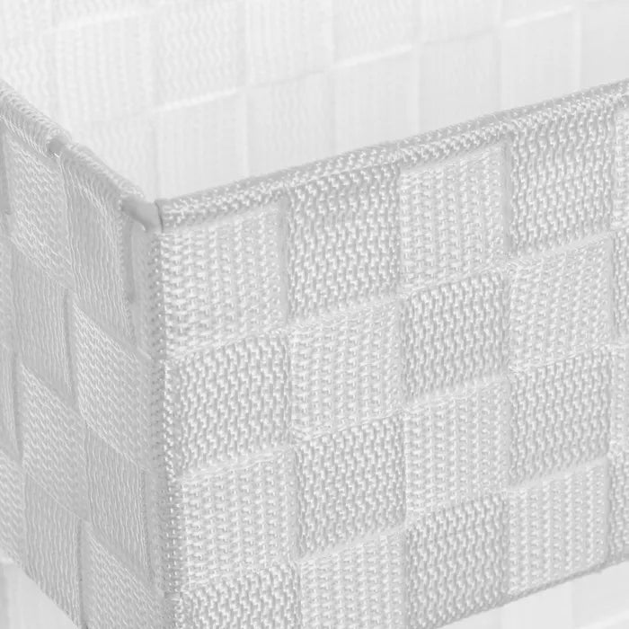 Organizador colgante 2 cestas pp blanco 25 x 15 x 48 cm