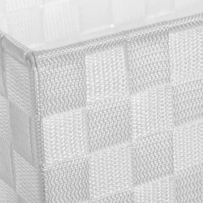 Organizador colgante 3 cestas pp blanco 25 x 15 x 72 cm