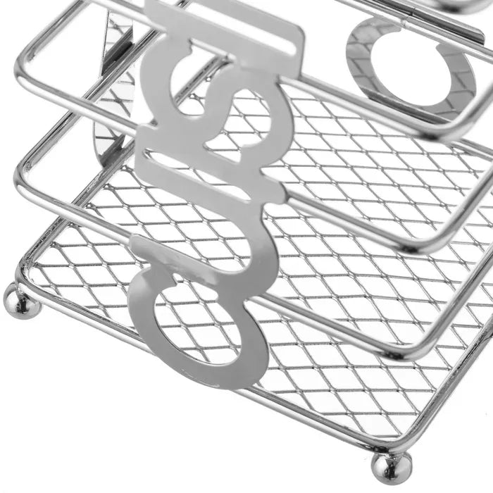 Soporte cubiertos cuisine metal cromado 10 x 10 x 16,50 cm