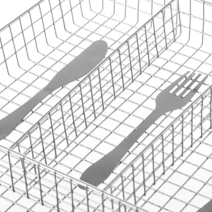 Bandeja cubiertos cuisine metal cromado 26,50 x 32,50 x 4,50