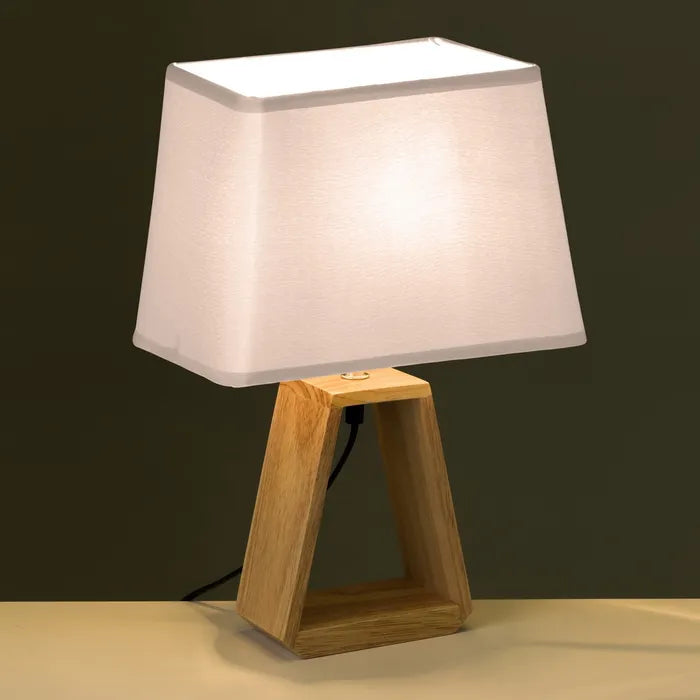 Lámpara madera natural 26 x 12,50 x 41 CM