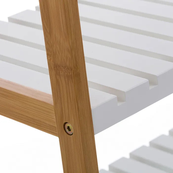 Zapatero 3 baldas bambú-mdf 70 x 26 x 58,50 cm