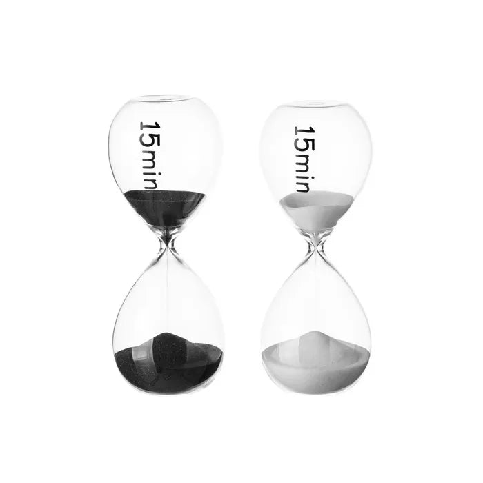 Reloj arena 2/c cristal-arena 6,50 x 6,50 x 16,50 cm
