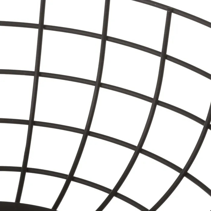 Frutero metal negro 30 x 30 x 11 cm