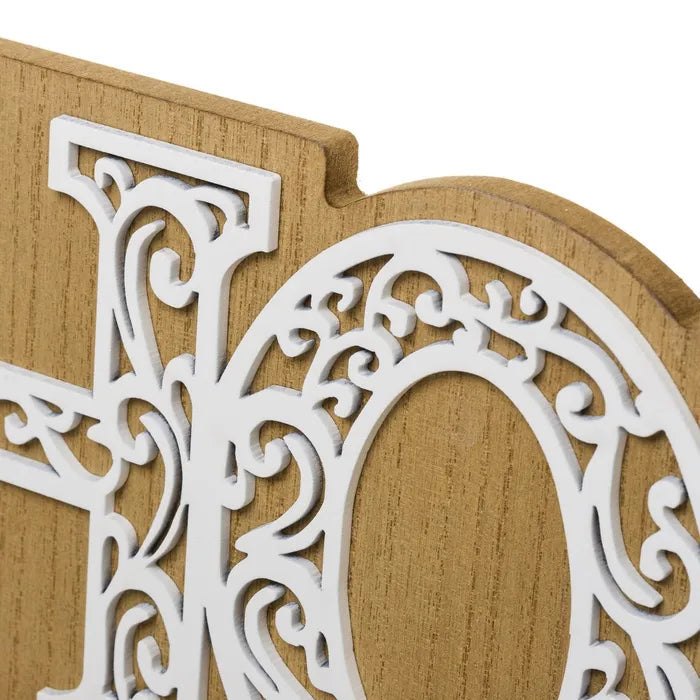 Figura 2/m mdf blanco-natural 42 x 4 x 13,50 cm