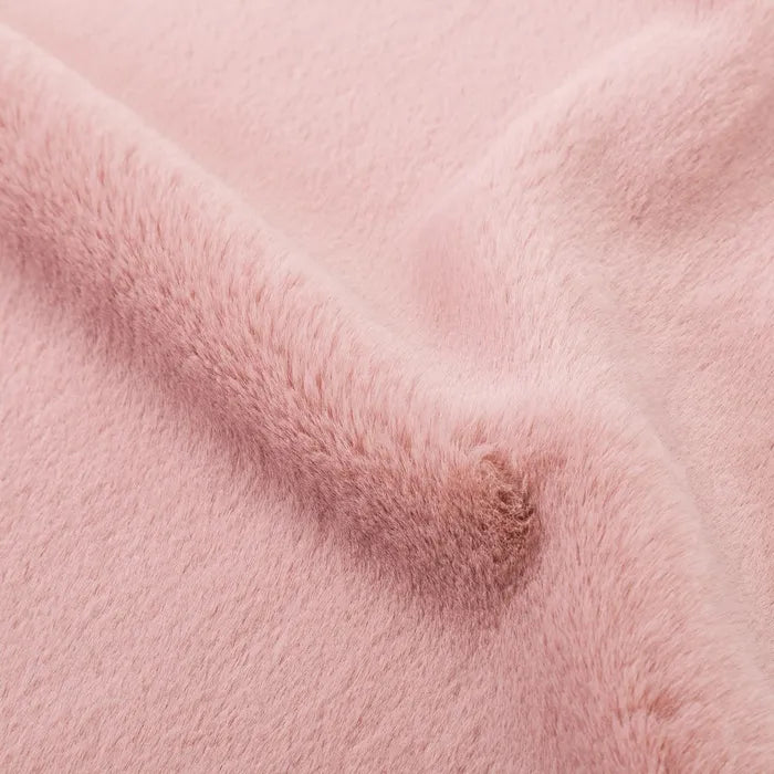 Alfombra softly poliester rosa palo 80 x 80 cm