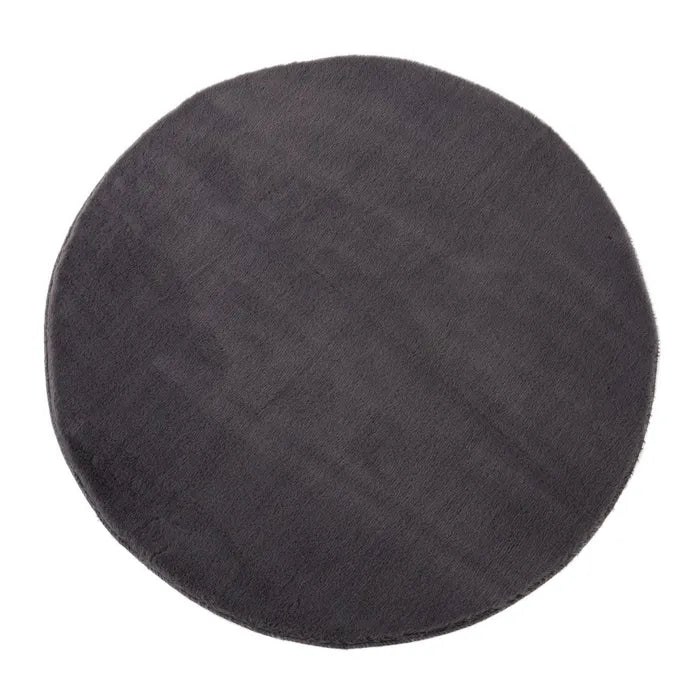 Alfombra softly poliester gris 80 x 80 cm