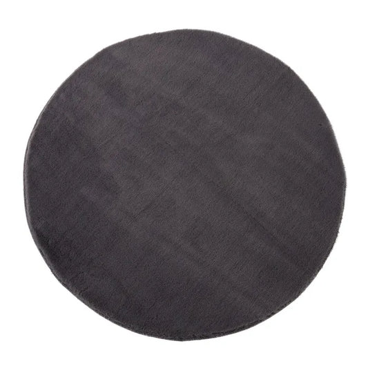 Alfombra softly poliester gris 80 x 80 cm