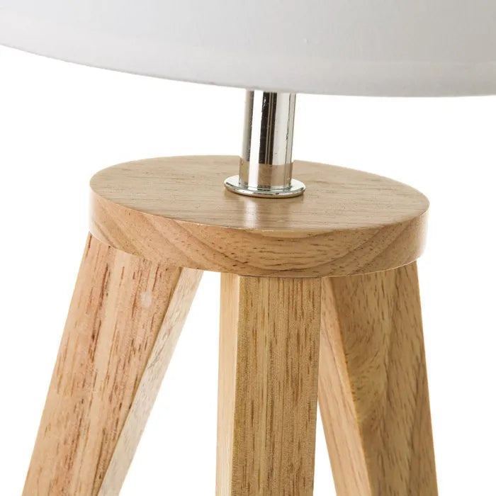 Lámpara madera natural 19 x 19 x 33,50 cm
