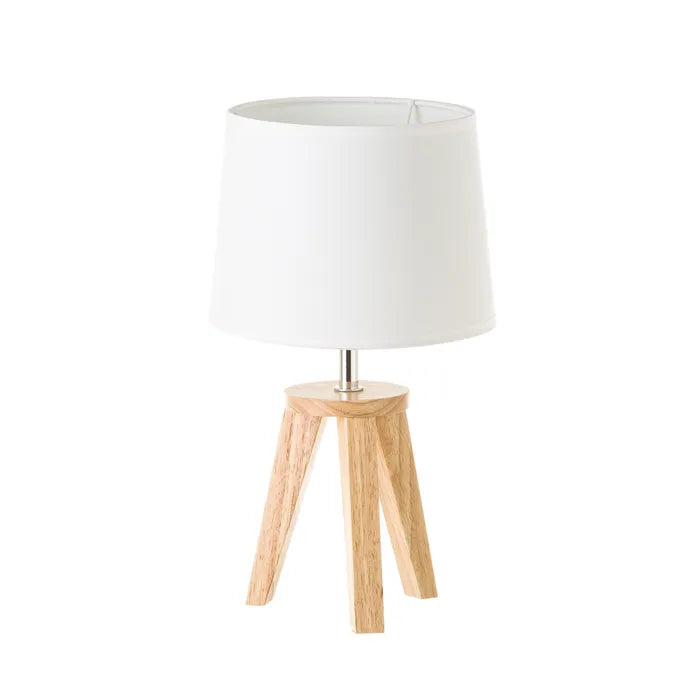 Lámpara madera natural 19 x 19 x 33,50 cm
