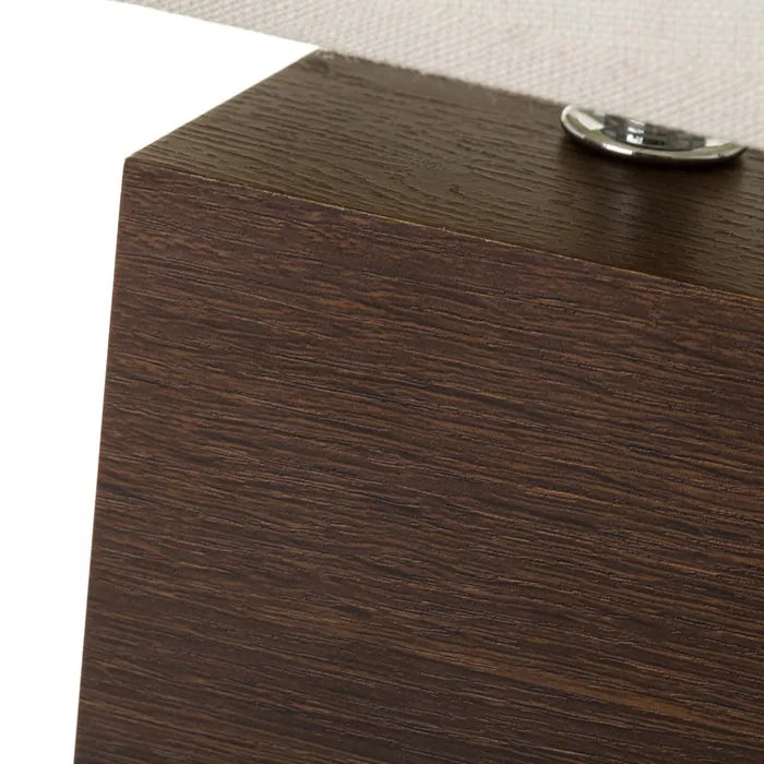 Lámpara madera marrón 14 x 14 x 26,50 cm