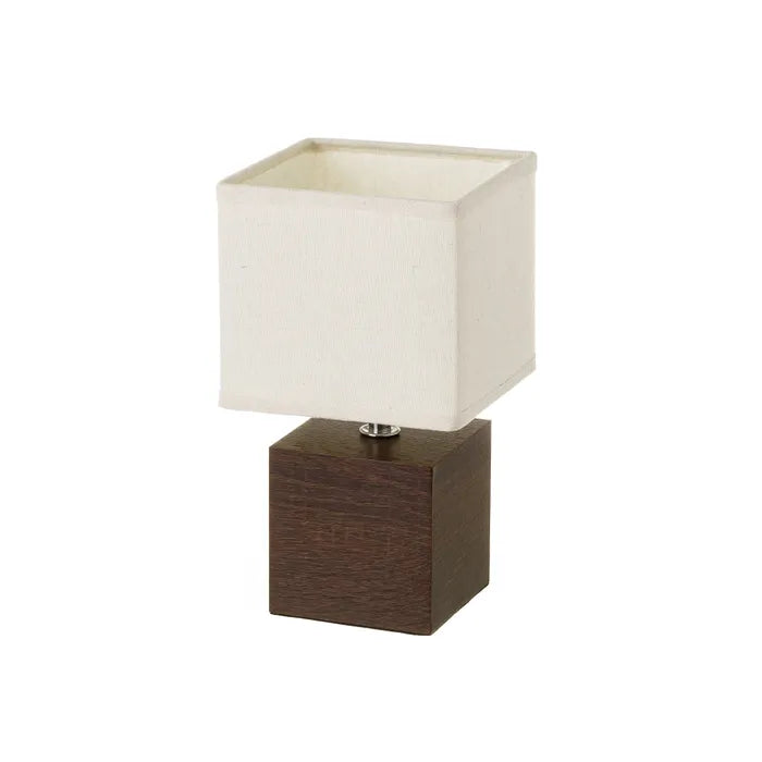 Lámpara madera marrón 14 x 14 x 26,50 cm