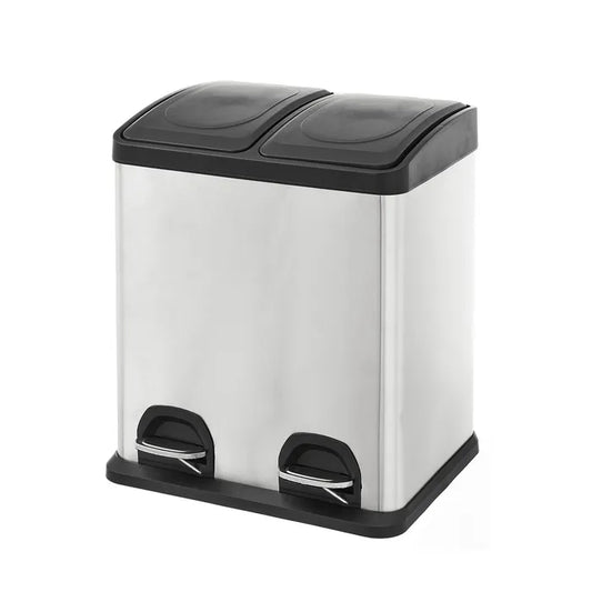 Papelera 2 compartimentos 2x15 litros 41 x 35 x 47,50 cm
