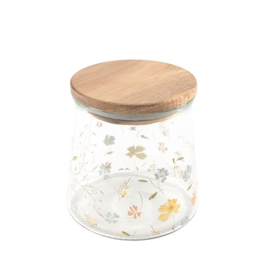 Bote cristal 500ml flores