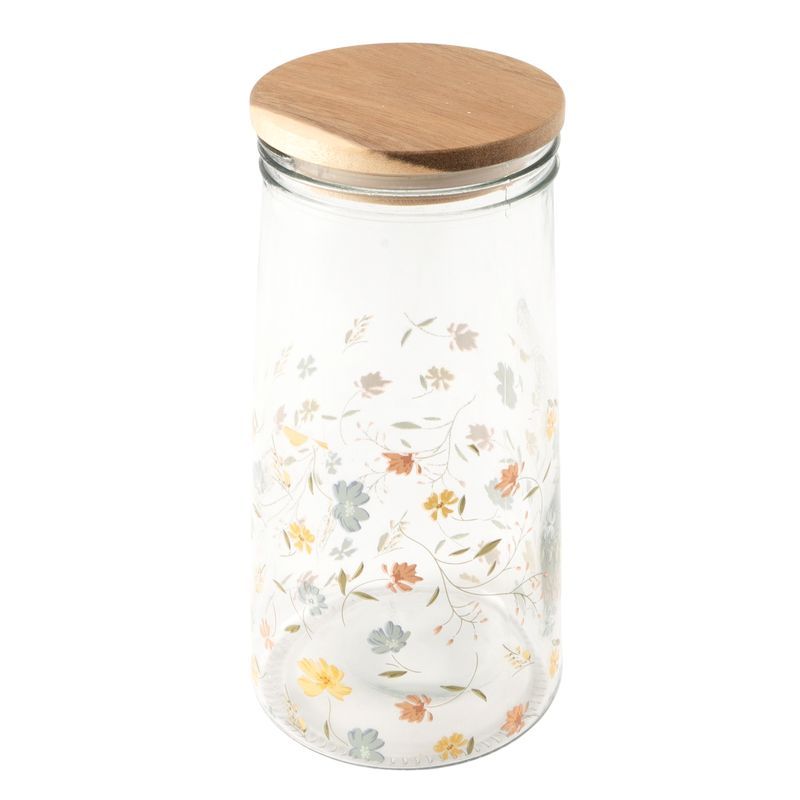 Bote cristal 1100ml flores