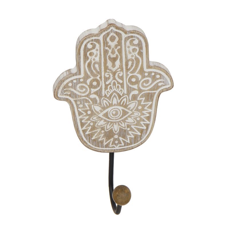 Perchero pared individual forma mano de fatima
