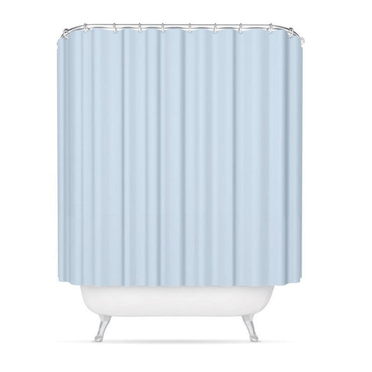 Cortina baño poliester azul