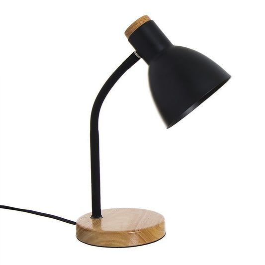 Flexo base madera negro