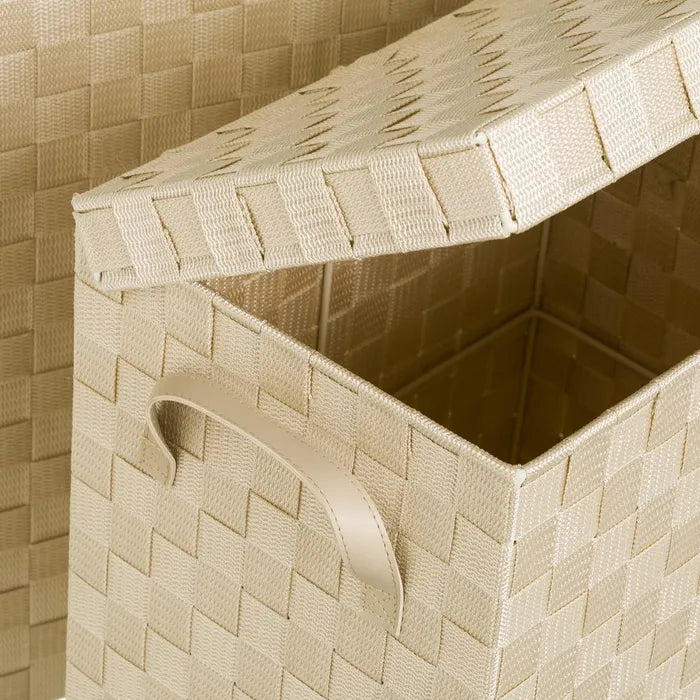 S/3 cesto ropa pp beige 46 x 35 x 52 cm