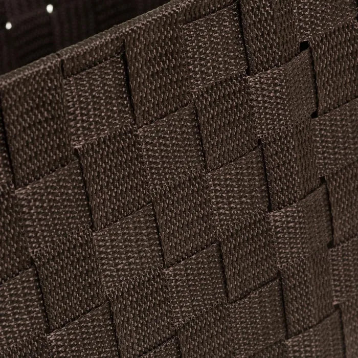 S/3 cesta con asas pp chocolate 40 x 30 x 22 cm