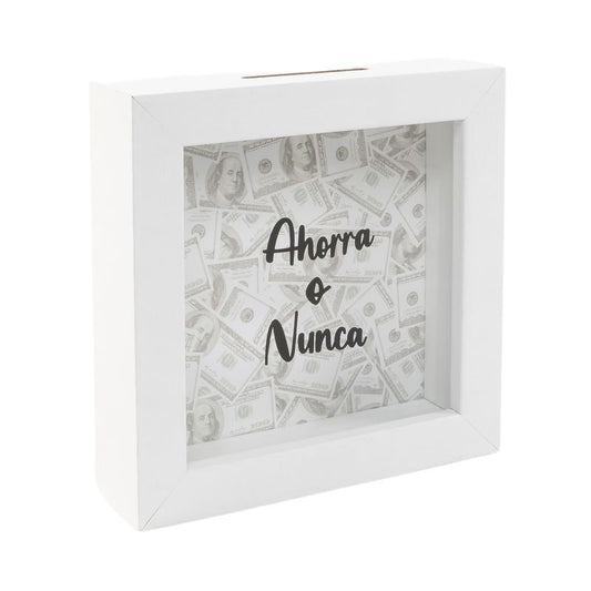 Hucha de madera ahorra o nunca