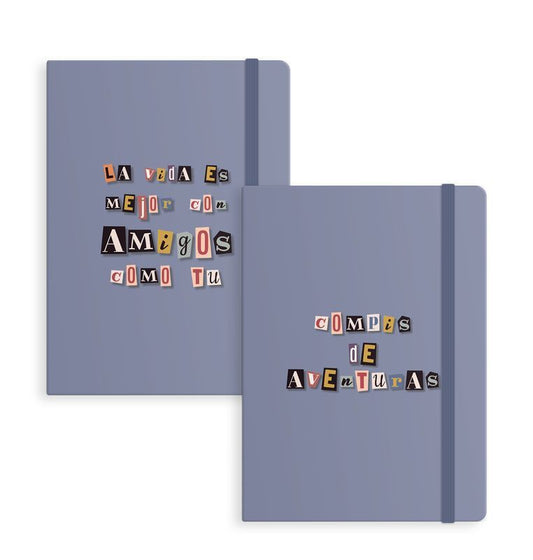 Libreta con goma l amigos