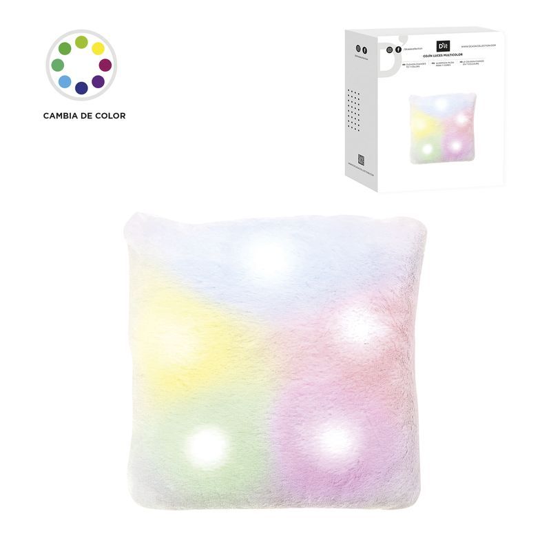 Cojin luces color