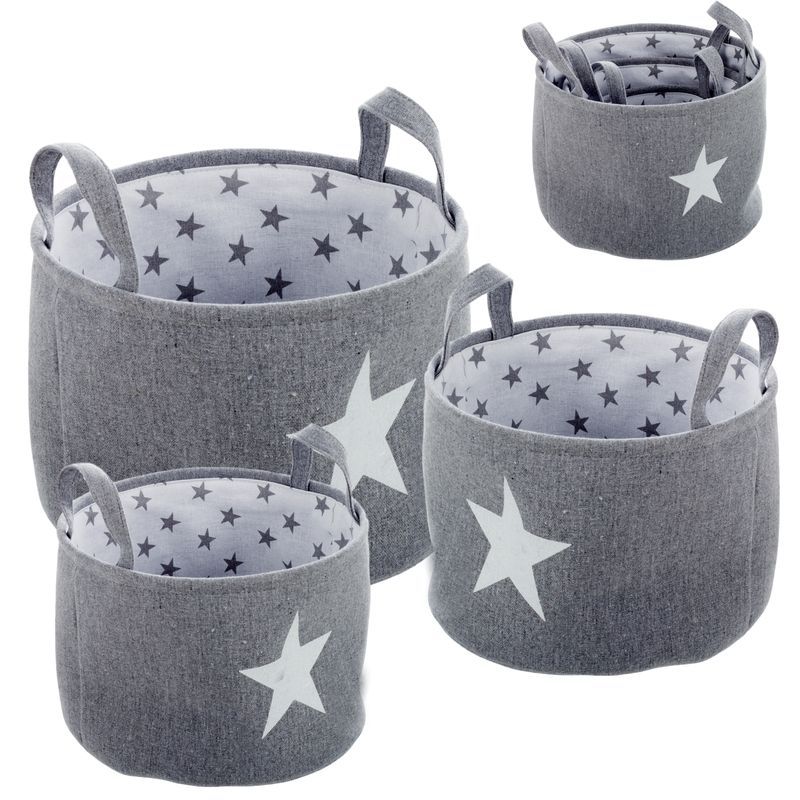 Jgo. 3 cestos redondos estrella