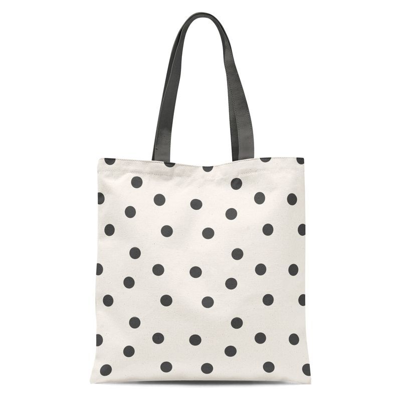 Bolsa algodon topos