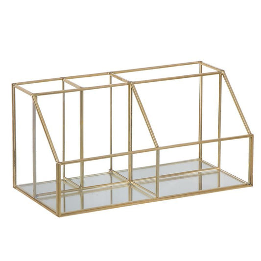 Organizador 6 dptos. Cristal oro