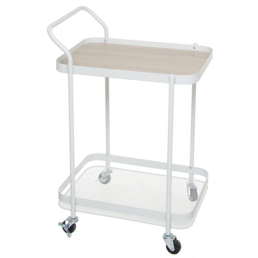 Camarera metal nordic blanco