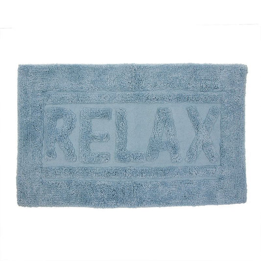 Alfombra baño 45x75 azul