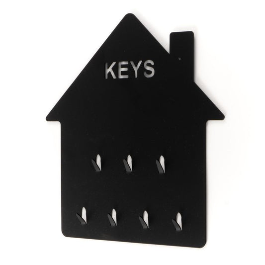 Cuelgallaves forma casa negro