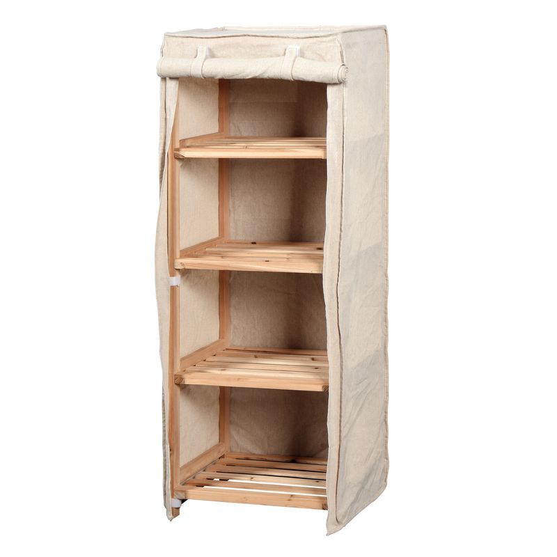 Mueble 4 estantes textil natural